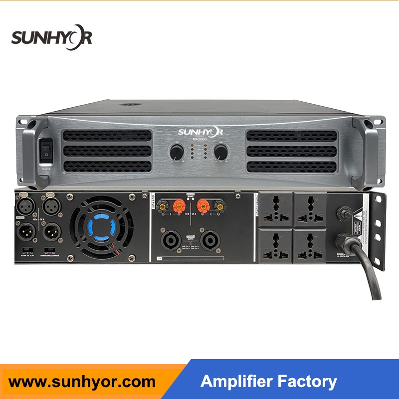 2 Channel audio amplifier with sequencer