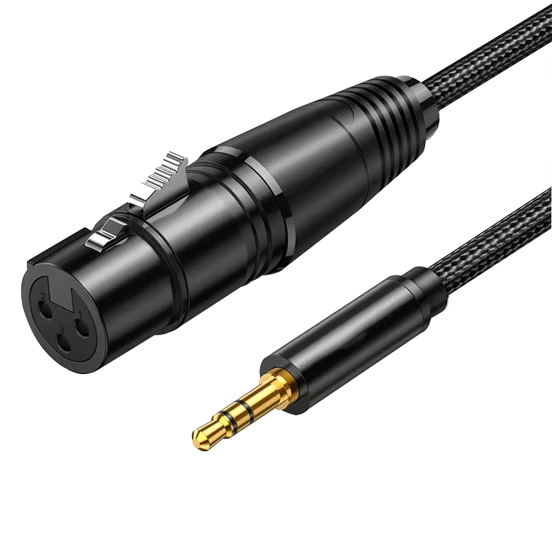 Microphone Wire 6.5mm Male Head Turn Cannon Eemale
