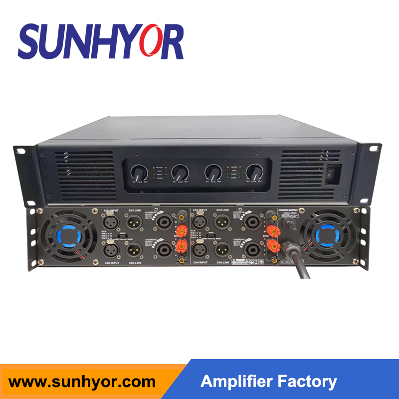 4CH Conference Professional Power Amplifier 1U 2U